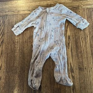 Woods deer PJ Onesie in Brown